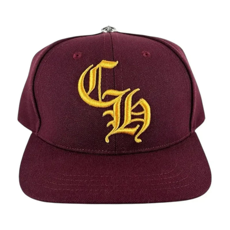 Chrome Hearts Embroidered CH Logo Red Baseball Cap | O/S, Red