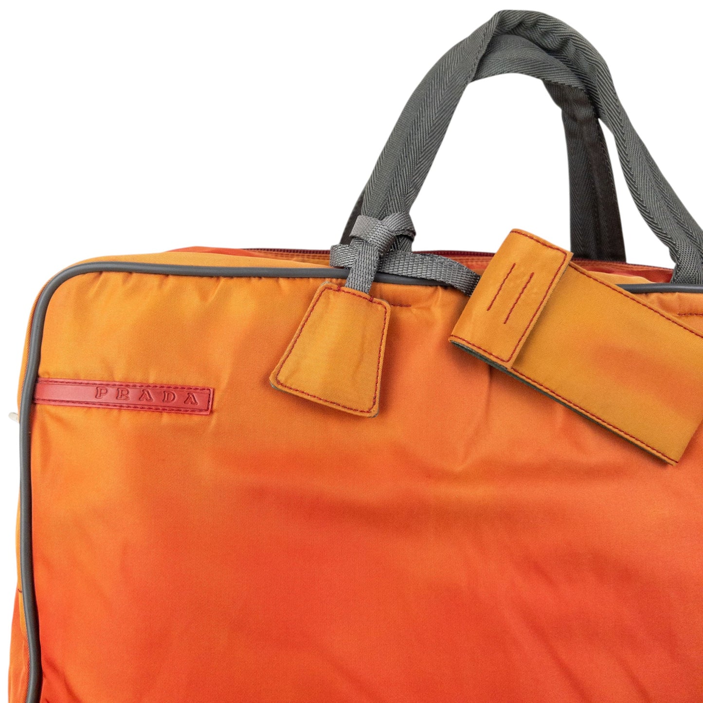 Vintage 2000s Prada Sport Luggage Bag | O/S, Orange