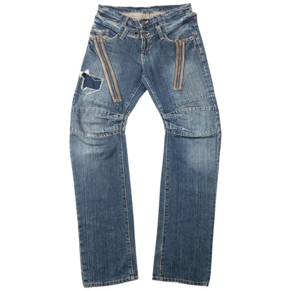 Vintage 2000s PPFM Layered Denim Jeans Size W32 | W32, Multicoloured
