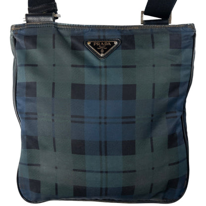 Vintage Prada Tartan Crossbody Bag