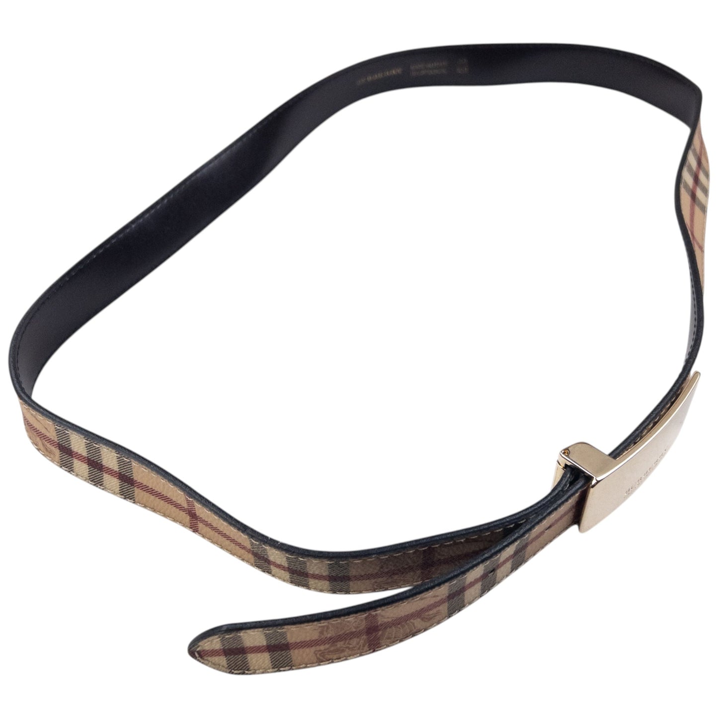 Vintage Burberry Nova Check Belt Size W38