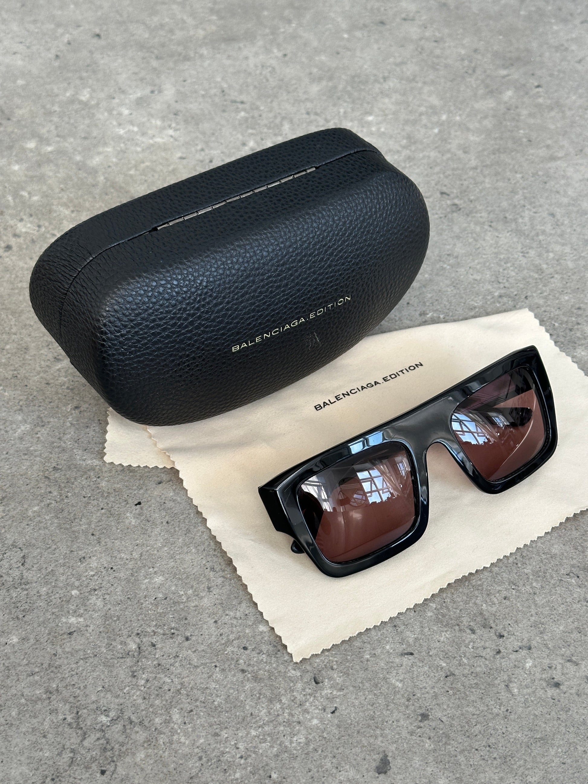 Balenciaga Edition Oversized Rectangular Sunglasses