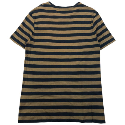 Vintage 2000s Gucci Striped Graphic T Shirt Womens Size L | Large, Multicoloured