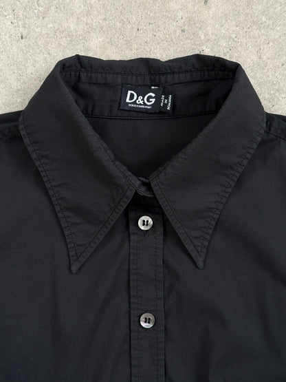 Dolce & Gabbana 1990s Dagger Collar Fitted Shirt - S-M