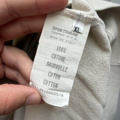 1996 CP Company Logo Sweatshirt in Cream (XL) | Extra Large, Cream