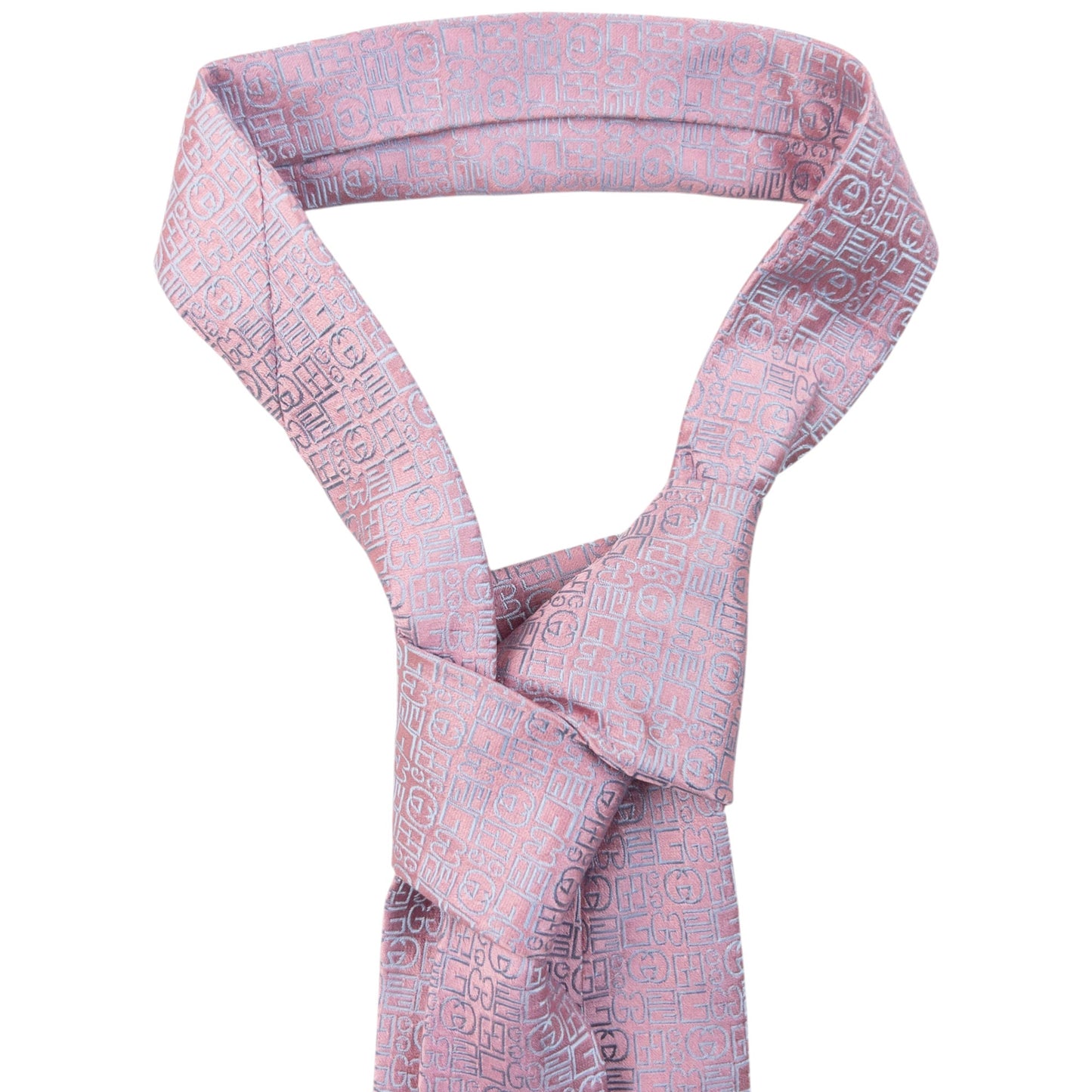 Vintage 2000s Gucci Monogram Silk Tie | O/S, Grey