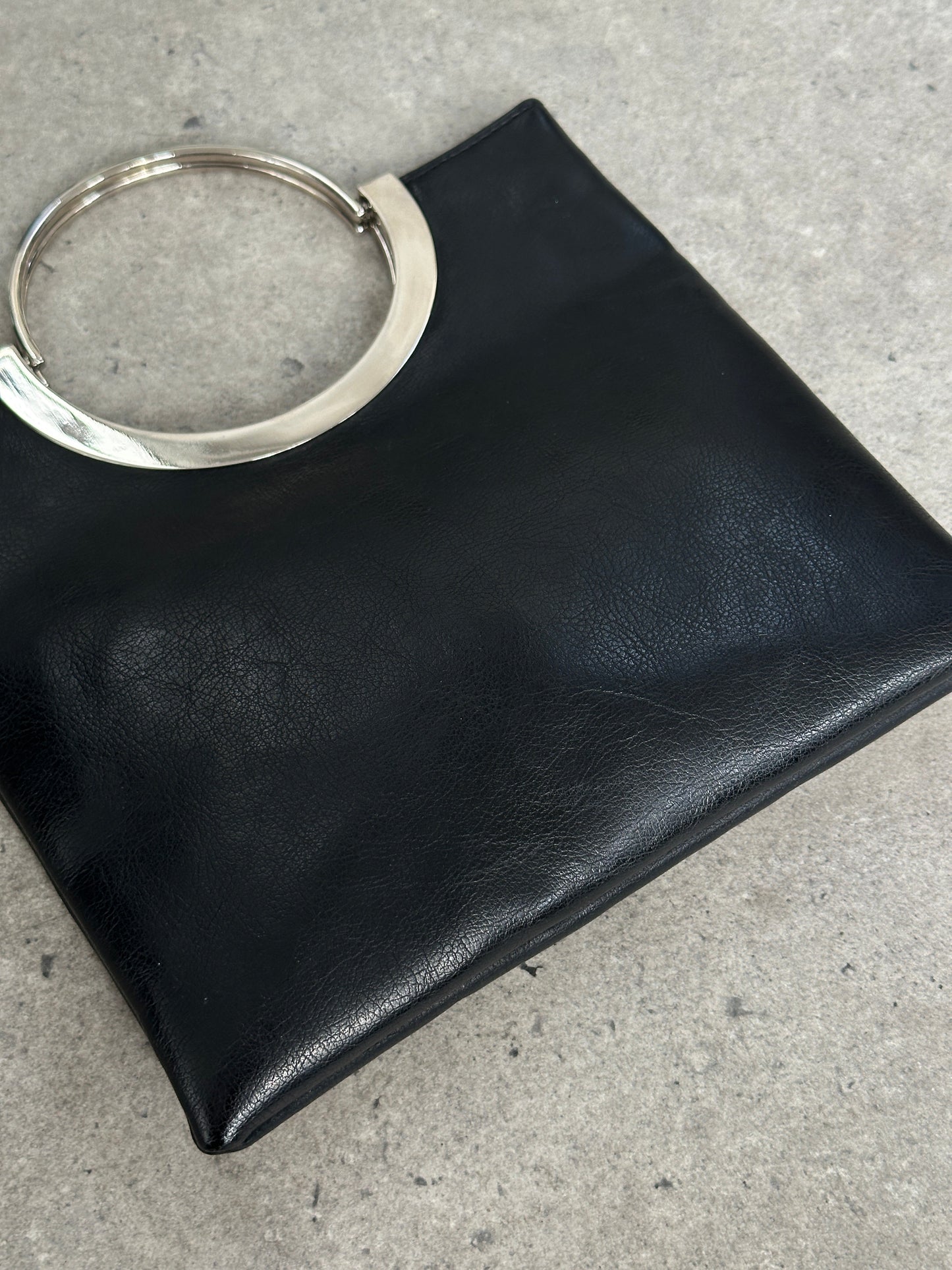 Vintage 1990s Minimal Leather Bag
