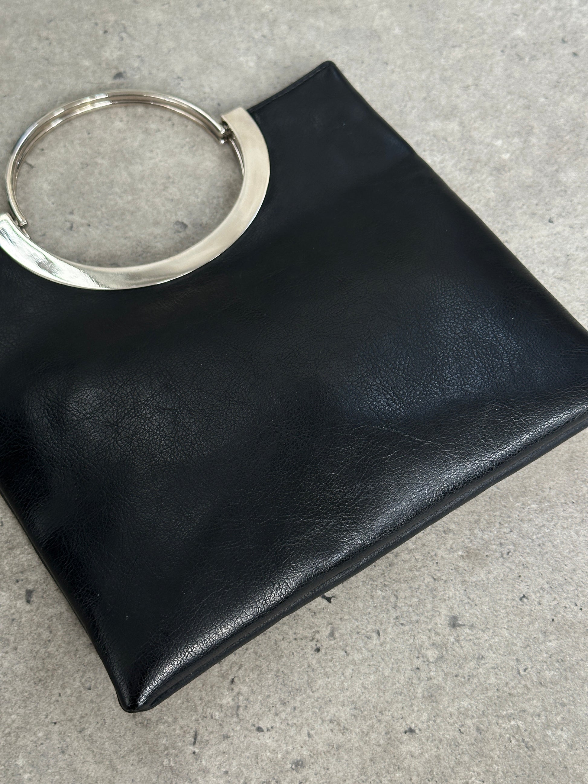 Vintage 1990s Minimal Leather Bag