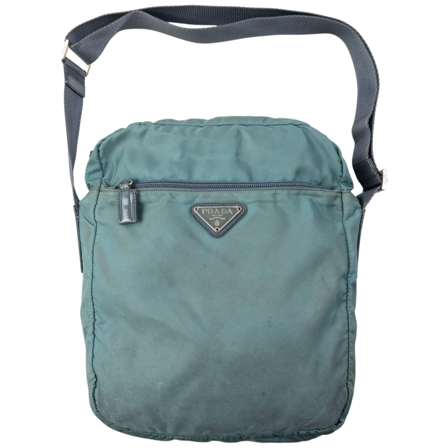 Vintage 2000s Prada Crossbody Bag | O/S, Blue