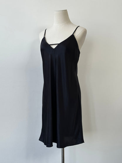 Vintage 1990s Pure Silk Mini Slip Dress - S