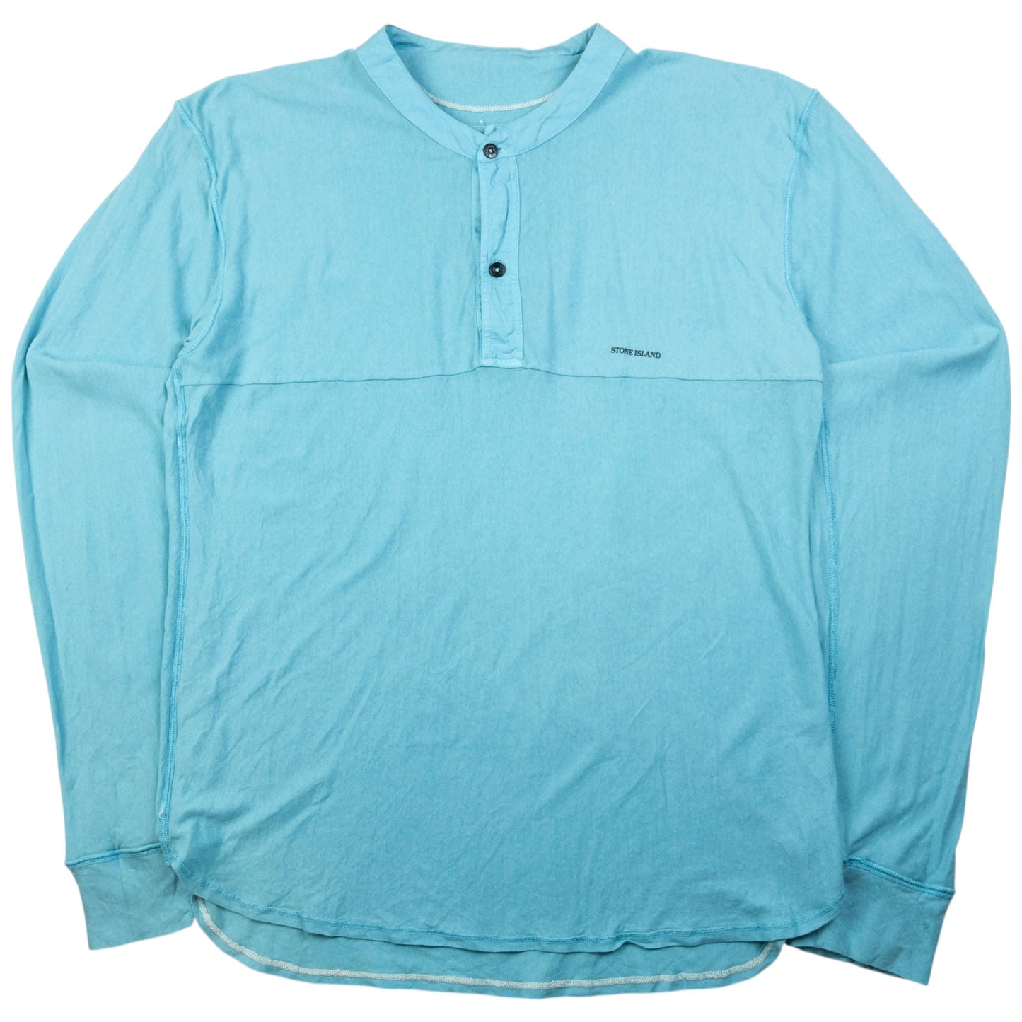 Vintage Stone Island Reversible Long Sleeve Henley Shirt Size M