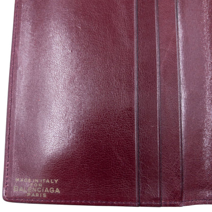 Vintage 90s Balenciaga Suede Document Holder | O/S, Burgundy