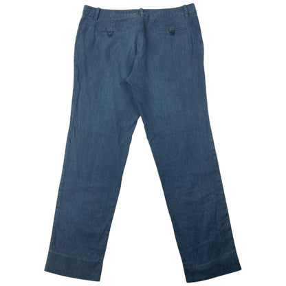 Vintage 2000s Gucci Linen Trousers Size W35 | W35, Navy