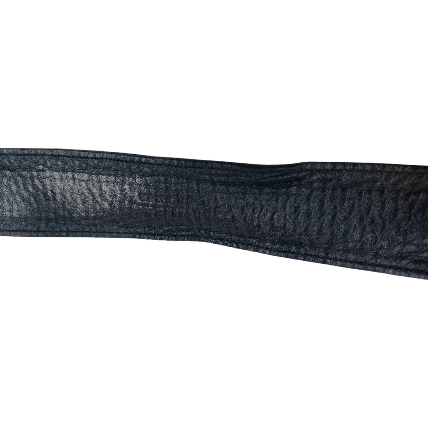 Vintage 2000s Dolce & Gabbana Leather Snakeskin Belt Size L | O/S, Black
