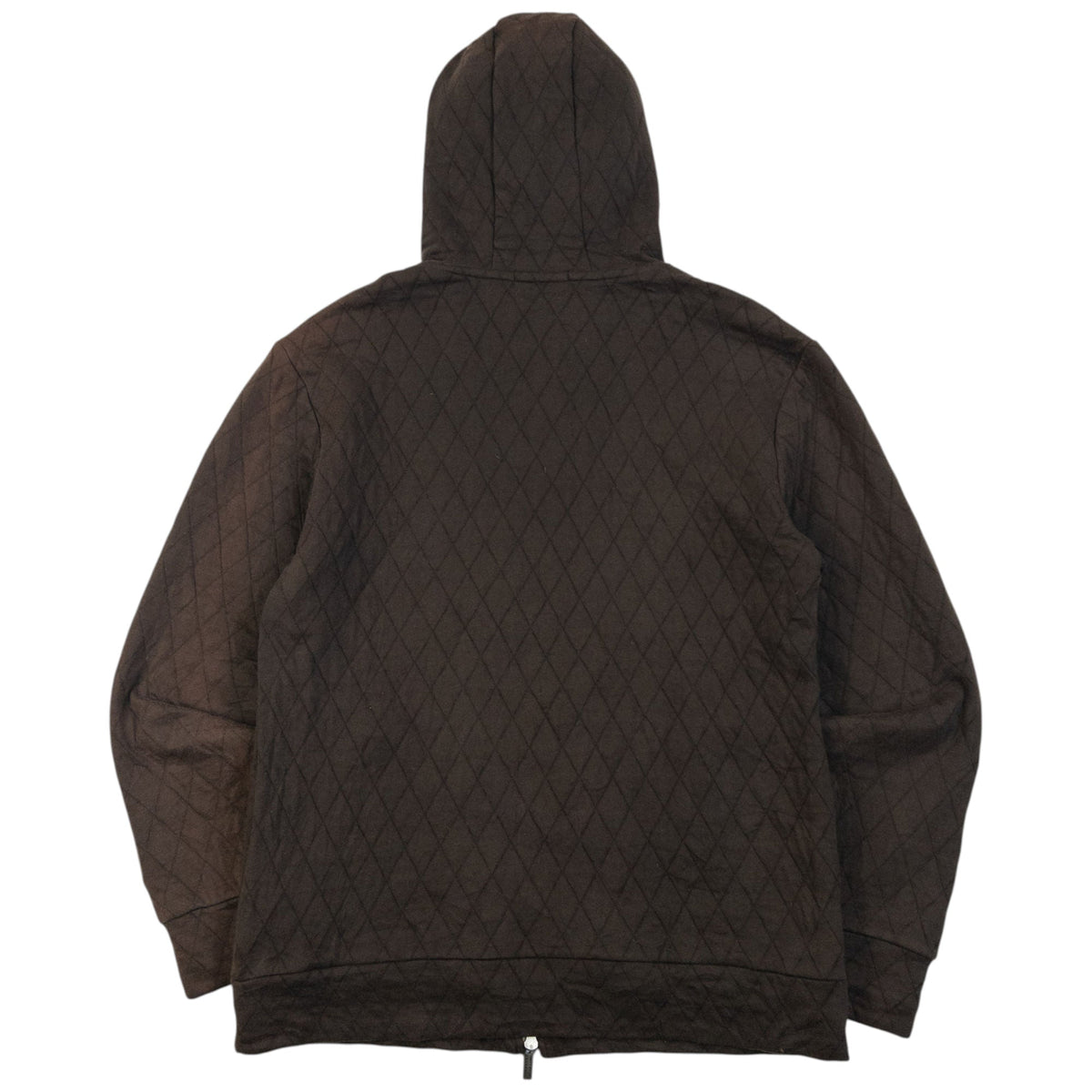 Vintage 2000s Burberry Black Label Quilted Zip Up Hoodie Size M | XXL, Multicoloured