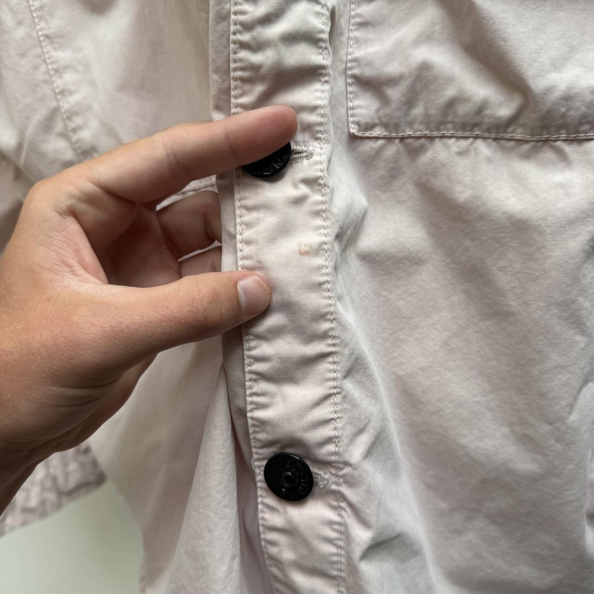 Stone Island Cotton Over Shirt (M) | Medium, Pink