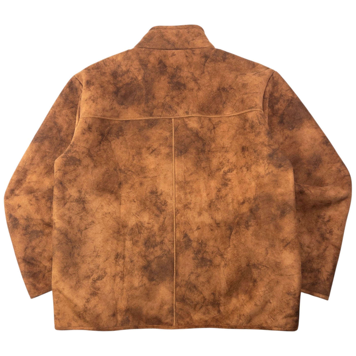 Vintage 90s Hugo Boss Fleece Lined Suede Jacket Size XL | XL, Brown