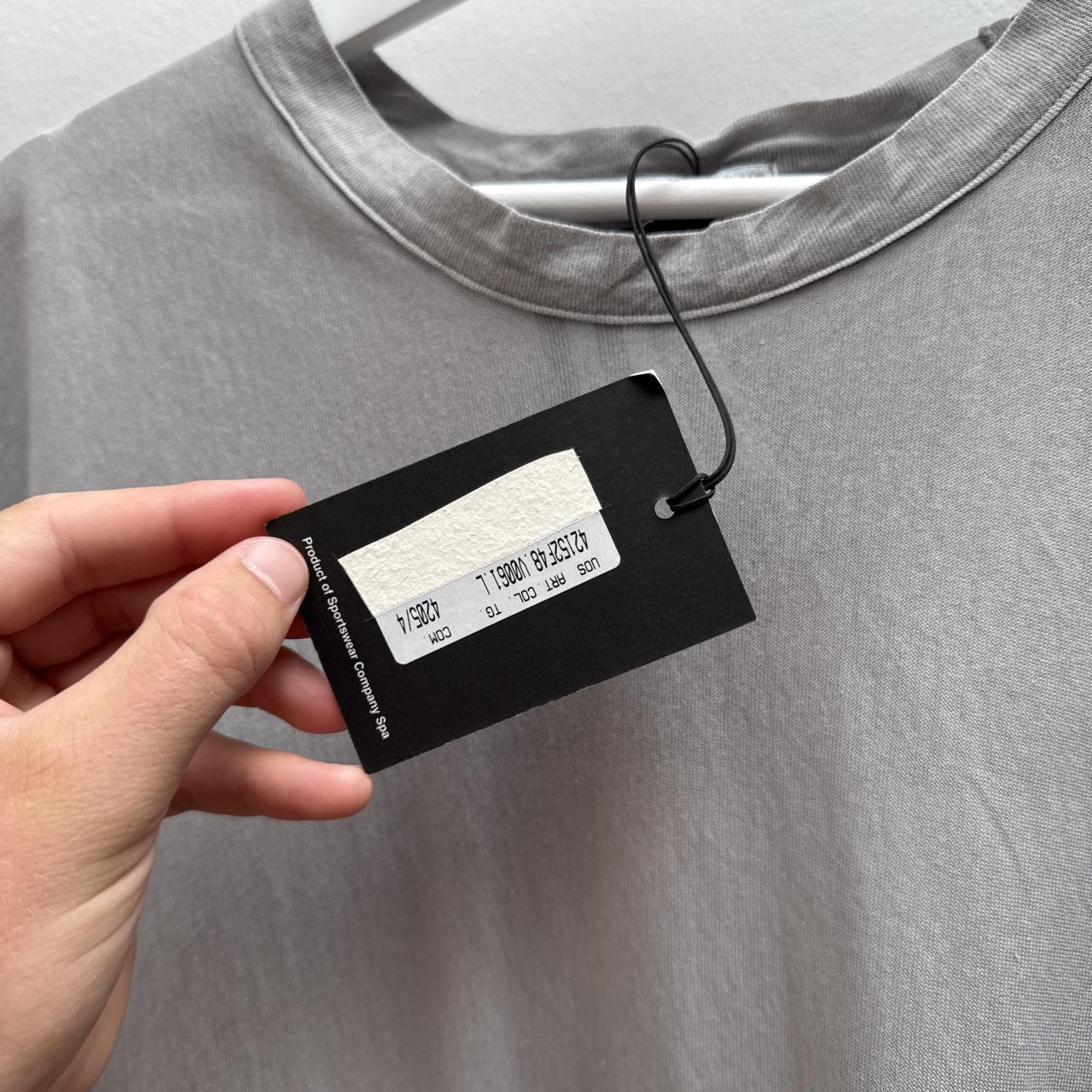 00’s Stone Island Logo T-shirt in Grey (L) | Large, Grey