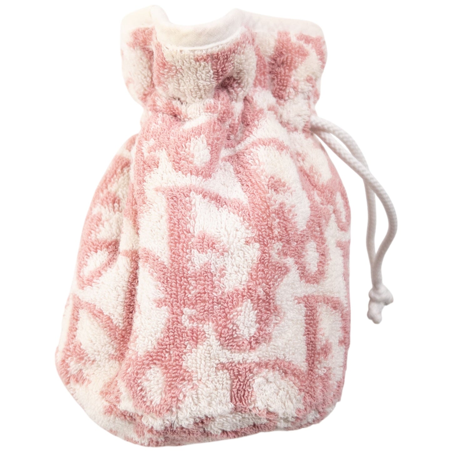 Vintage Dior Monogram Terry Monogram Drawstring Bag