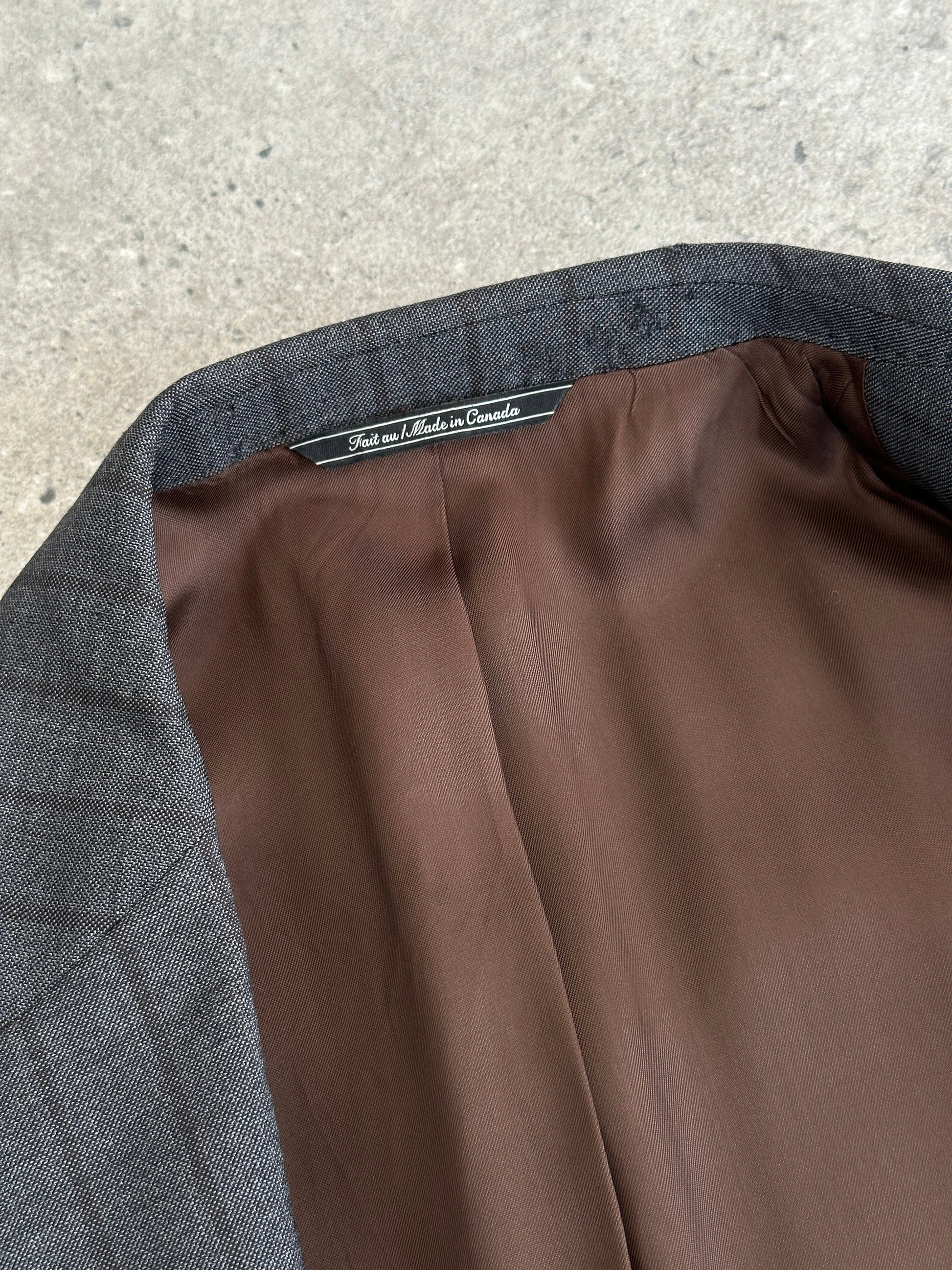 Loro Piana x Barnys 1990s Pure Wool Striped Single Breasted Blazer - 44R