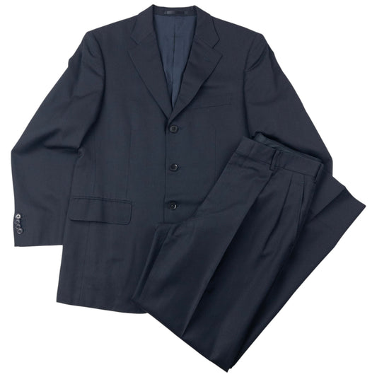 Vintage 2000s Issey Miyake MEN Jacket & Trousers Suit Set Size M | Medium, Black