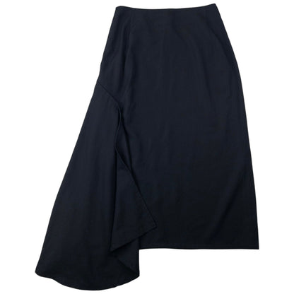 Vintage 2000s Yohji Yamamoto Asymmetric Skirt Womens Size W26 | W26, Black