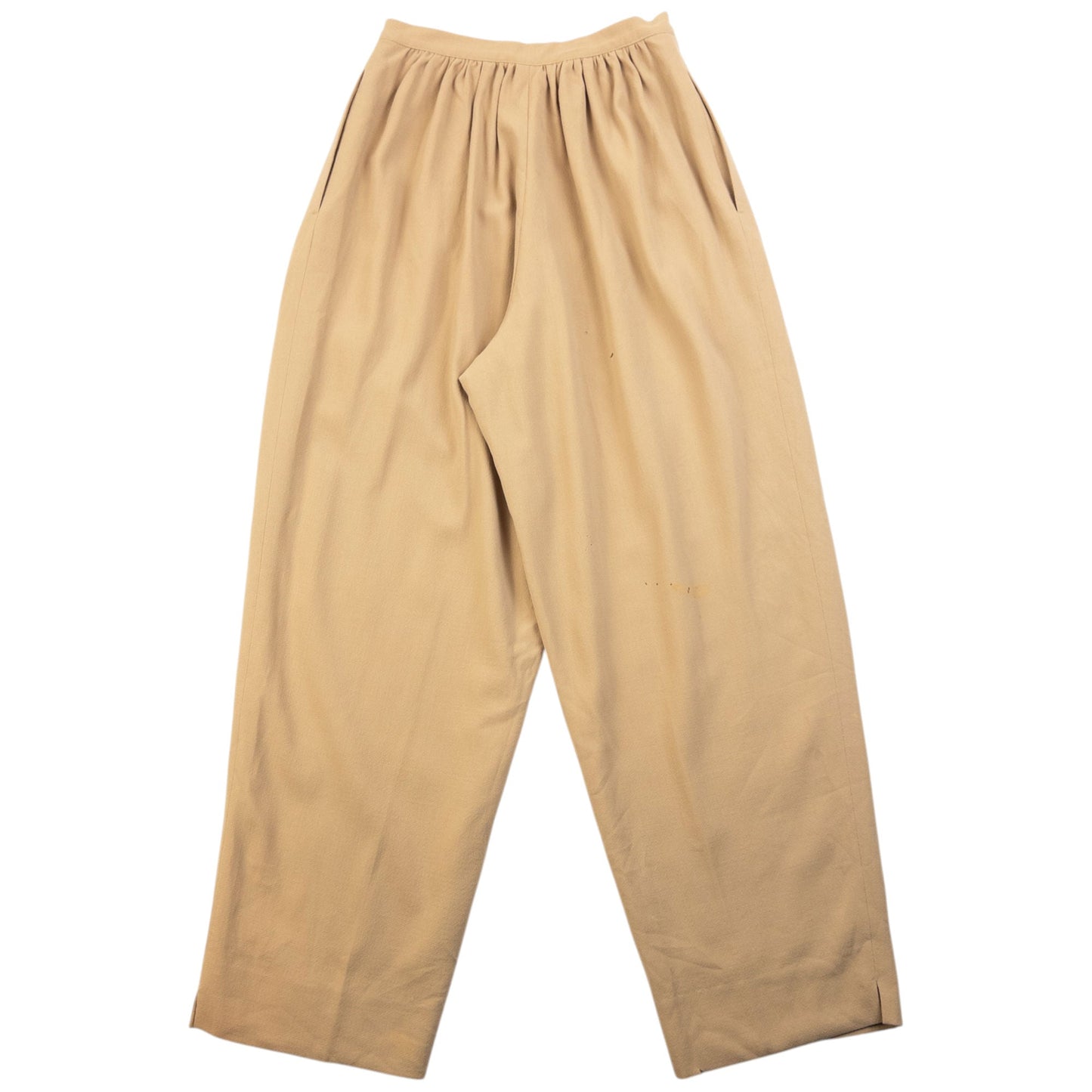 Vintage 90s Issey Miyake Pleated Trousers Size W24 | W24, Beige