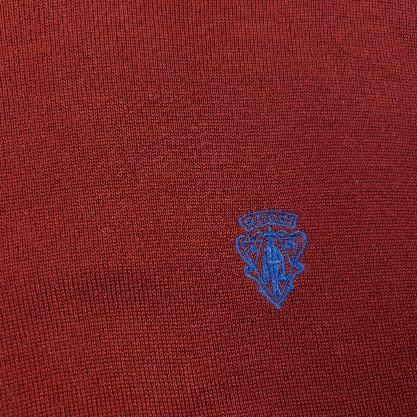 Vintage 2000s Gucci Lightweight Wool Jumper Size M | Medium, Burgundy