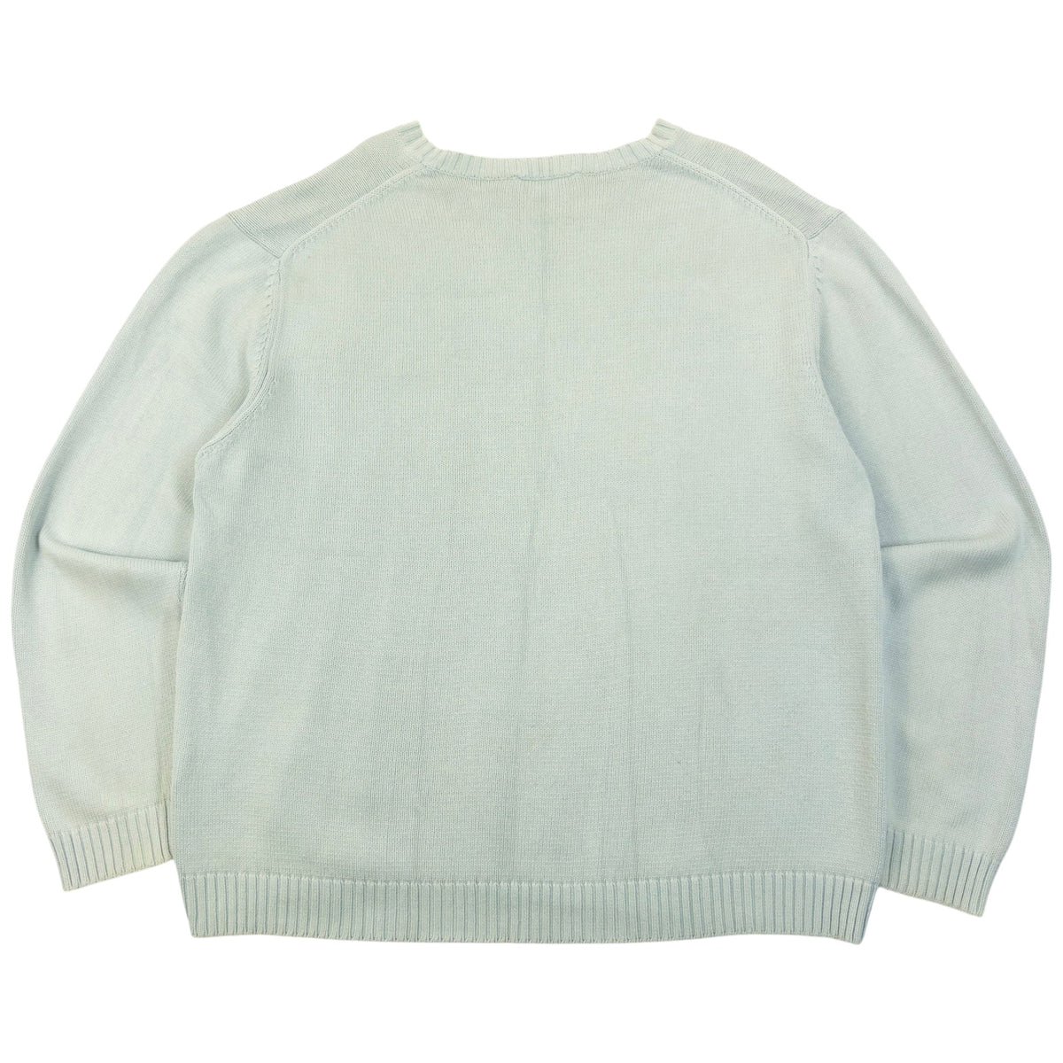 Vintage 2000s YSL Yves Saint Laurent Knit Jumper Size L | Large, Blue