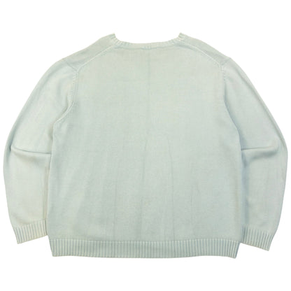 Vintage 2000s YSL Yves Saint Laurent Knit Jumper Size L | Large, Blue