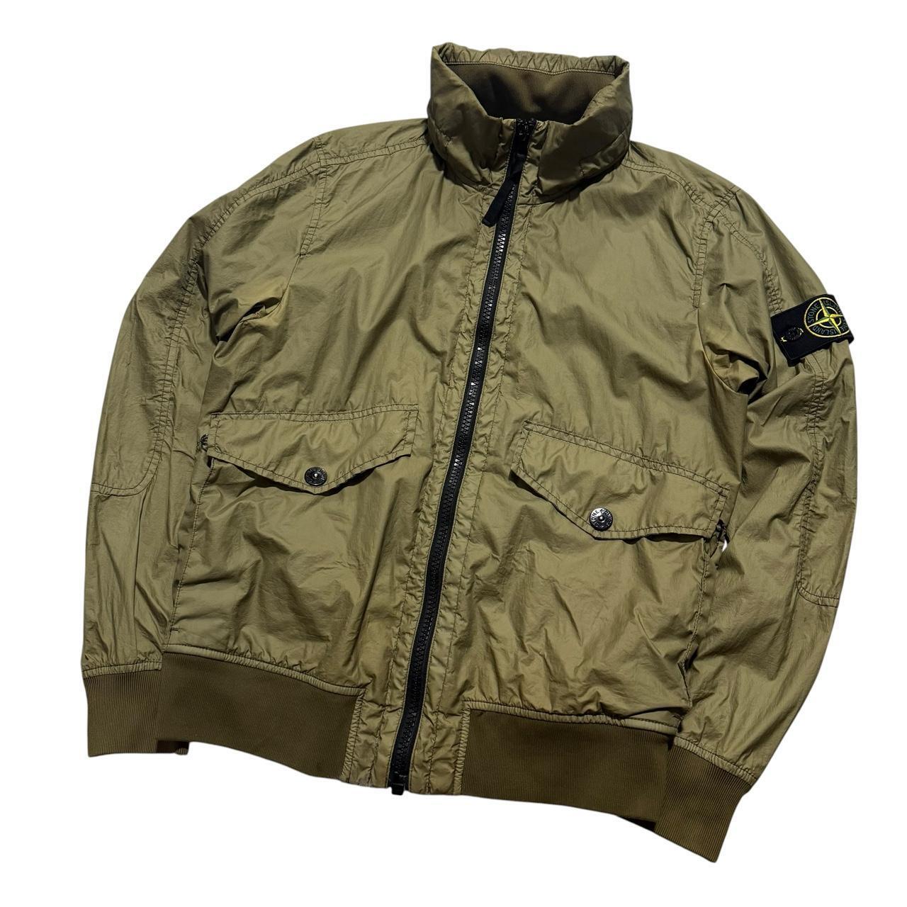 Stone Island Membrana-TC Jacket | Small, Olive Green