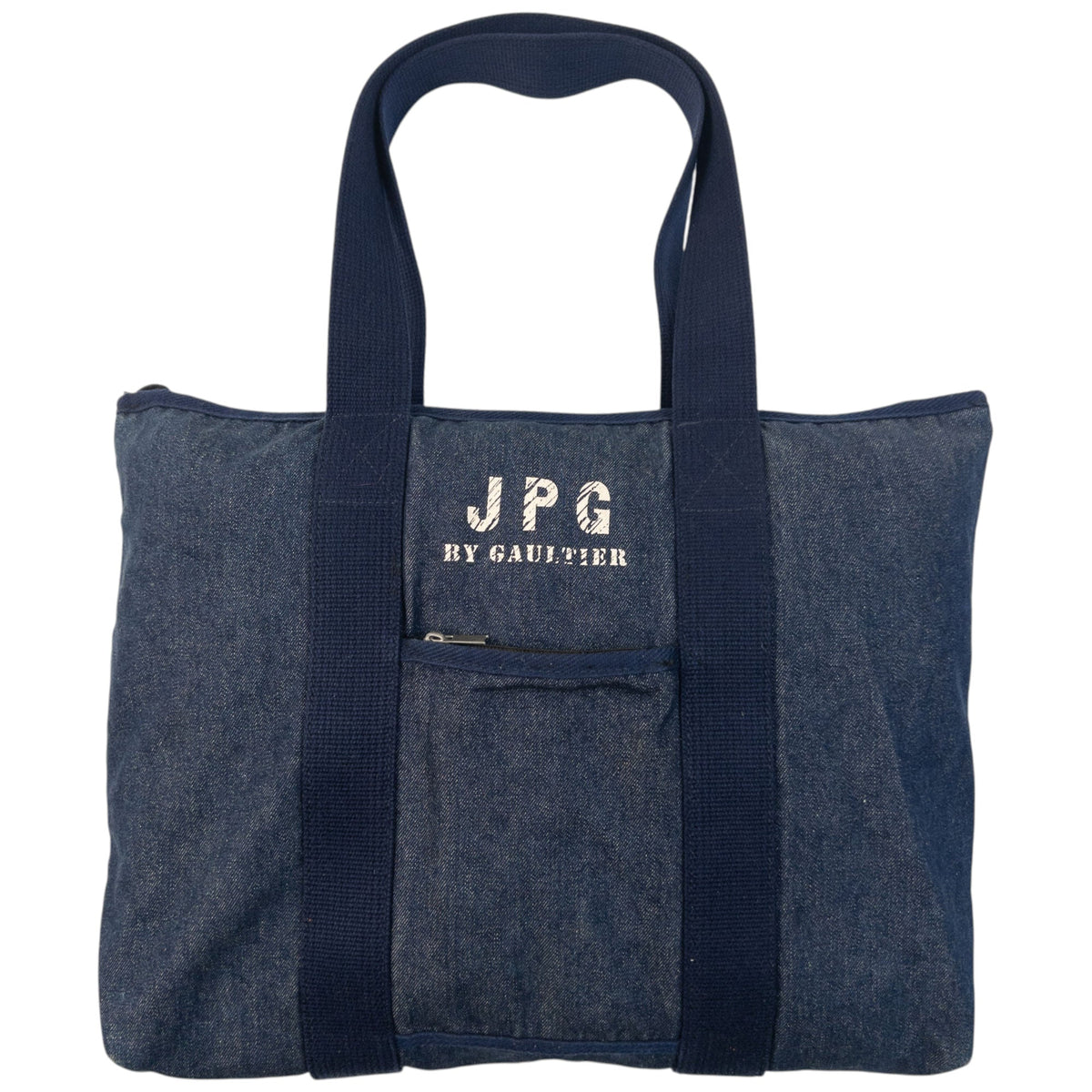 Vintage 2000s Jean Paul Gaultier JPG Denim Shoulder Bag | O/S, Navy