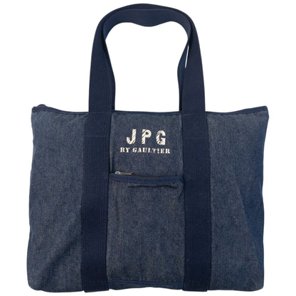 Vintage 2000s Jean Paul Gaultier JPG Denim Shoulder Bag | O/S, Navy