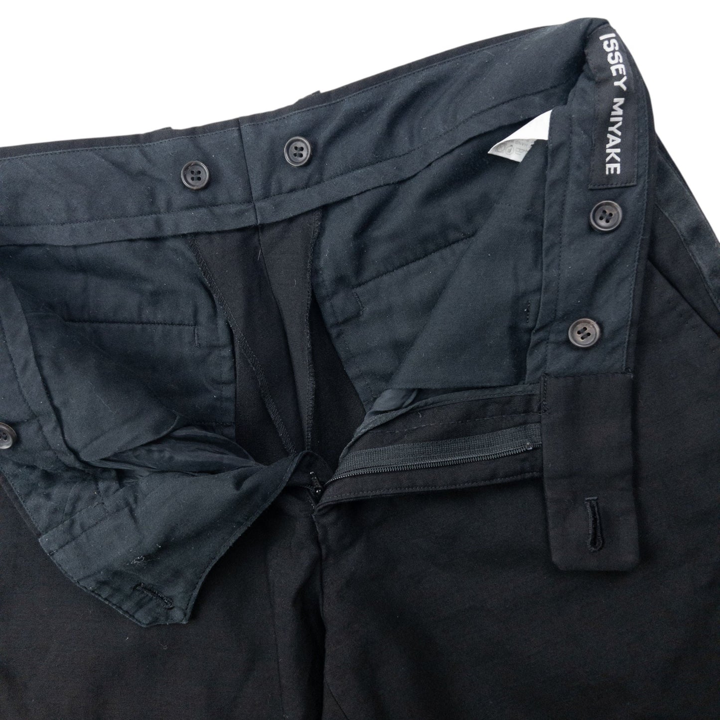 Vintage 90s Issey Miyake Wool And Silk Stripe Trousers Size W29 | W29, Black