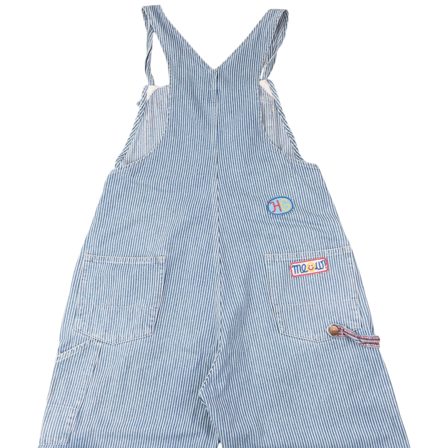 Vintage 90s Hysteric Glamour Embroidered Denim Dungarees Size S | Small, Blue