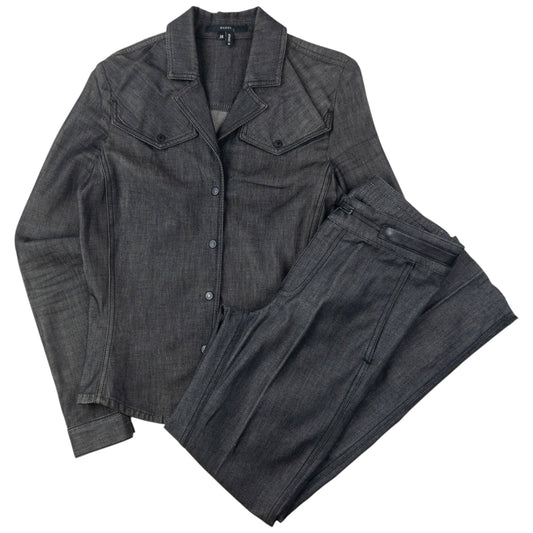 Vintage 2000s Gucci By Tom Ford Denim Jacket & Jeans Set Womens Size S | Small, Grey