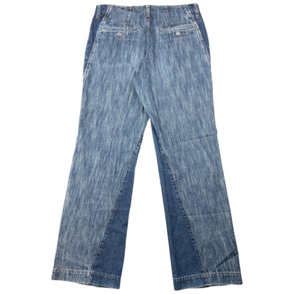 Vintage 90s Plantation By Issey Miyake Contrast Denim Jeans Size W29 | W29, Blue