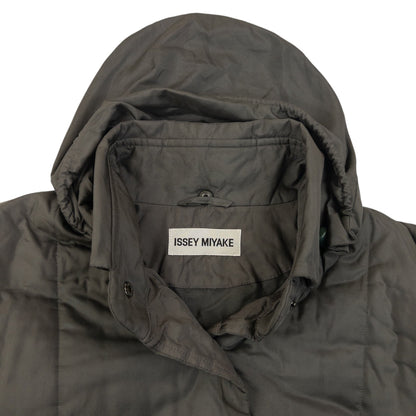 Vintage 90s Issey Miyake Longline Padded Jacket Size L | Large, Grey