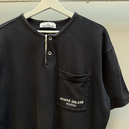 Stone Island Marina Henley T-Shirt (M) | Medium, Blue