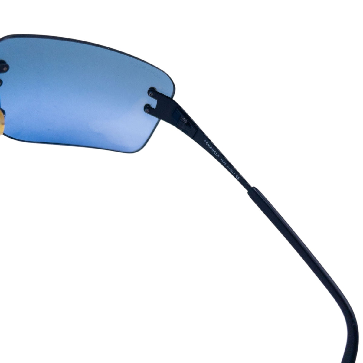 Vintage 2000s Chanel Rimless Sunglasses | O/S, Black
