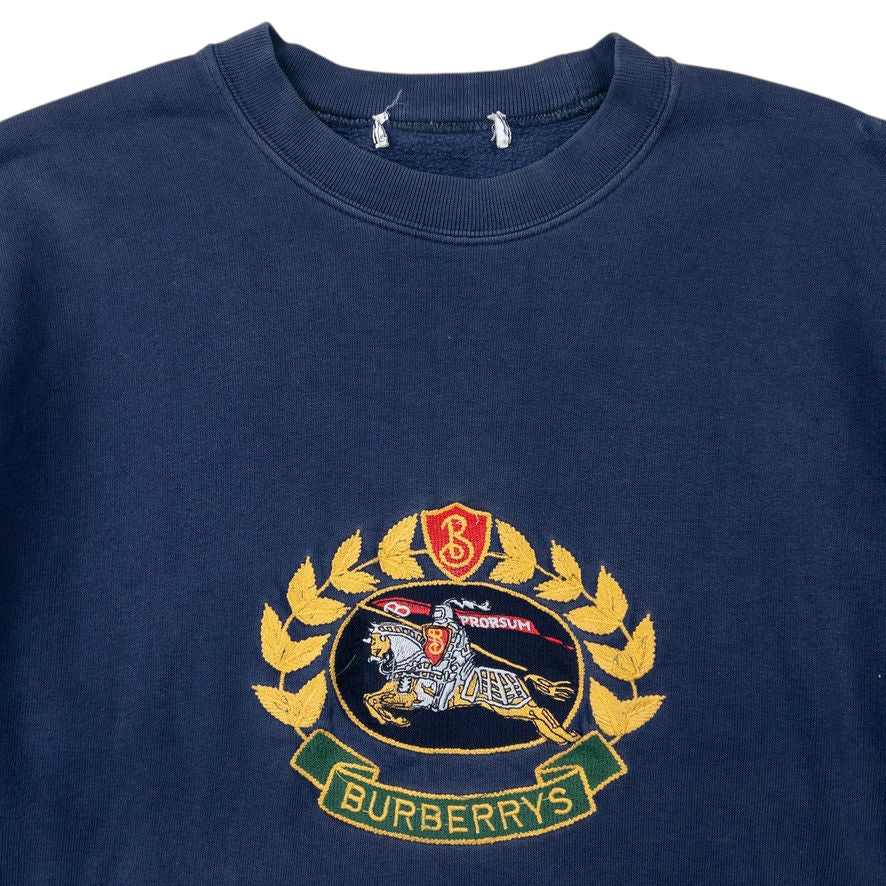 Vintage Burberry Embroidered Sweatshirt Size M