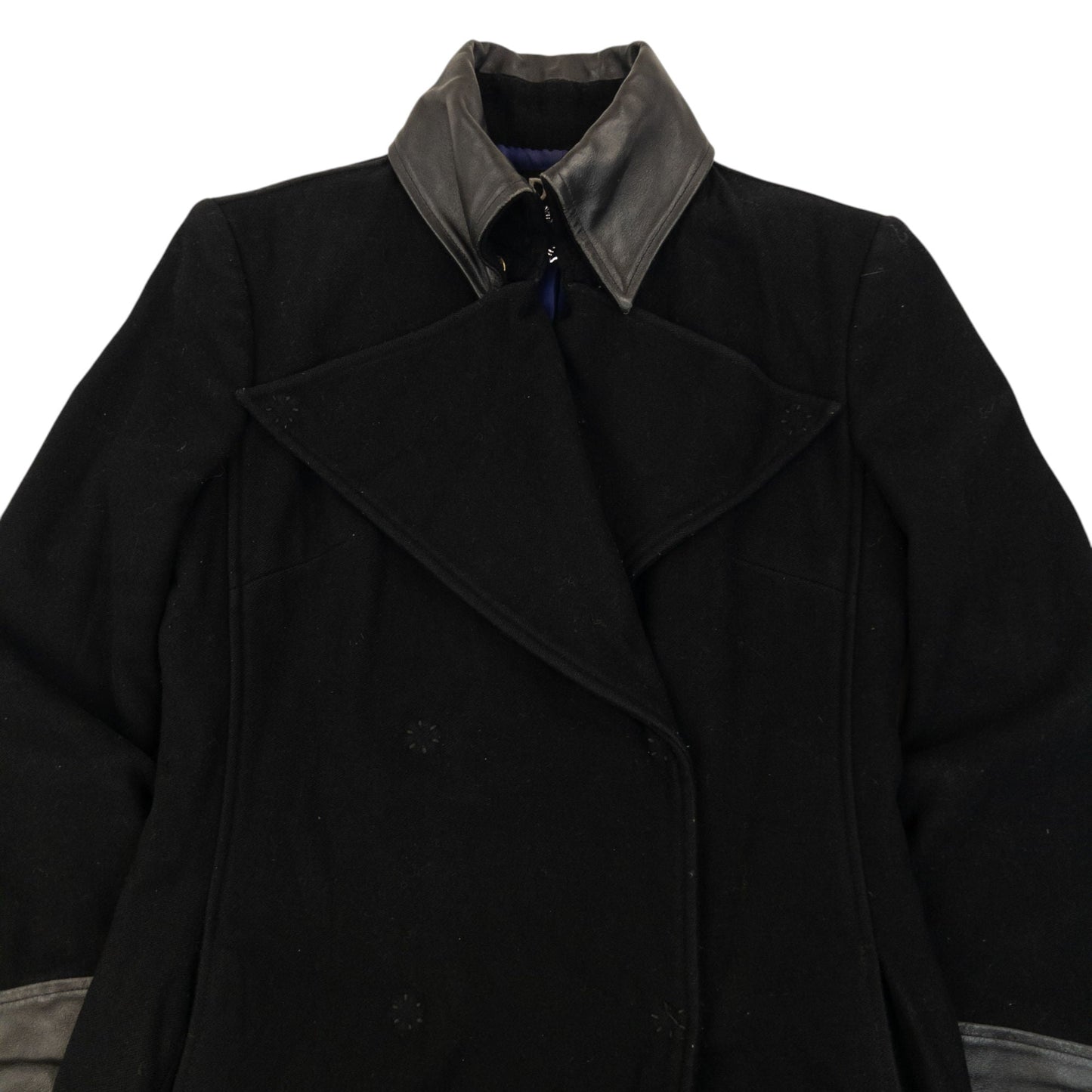 Vintage 2000s Dolce & Gabbana Longline Wool Jacket Womens Size M | Medium, Black