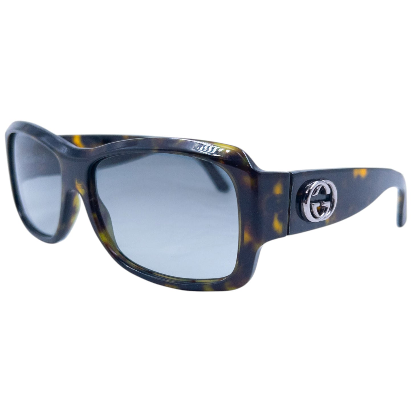 Vintage 2008 Gucci Tortoise Shell Sunglasses | O/S, Silver