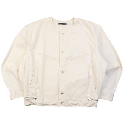 Vintage 80s Issey Miyake MEN Button Up Jacket | Large, Cream