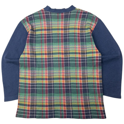 Vintage 80s YSL Yves Saint Laurent Checkered Jumper Size S | Small, Red