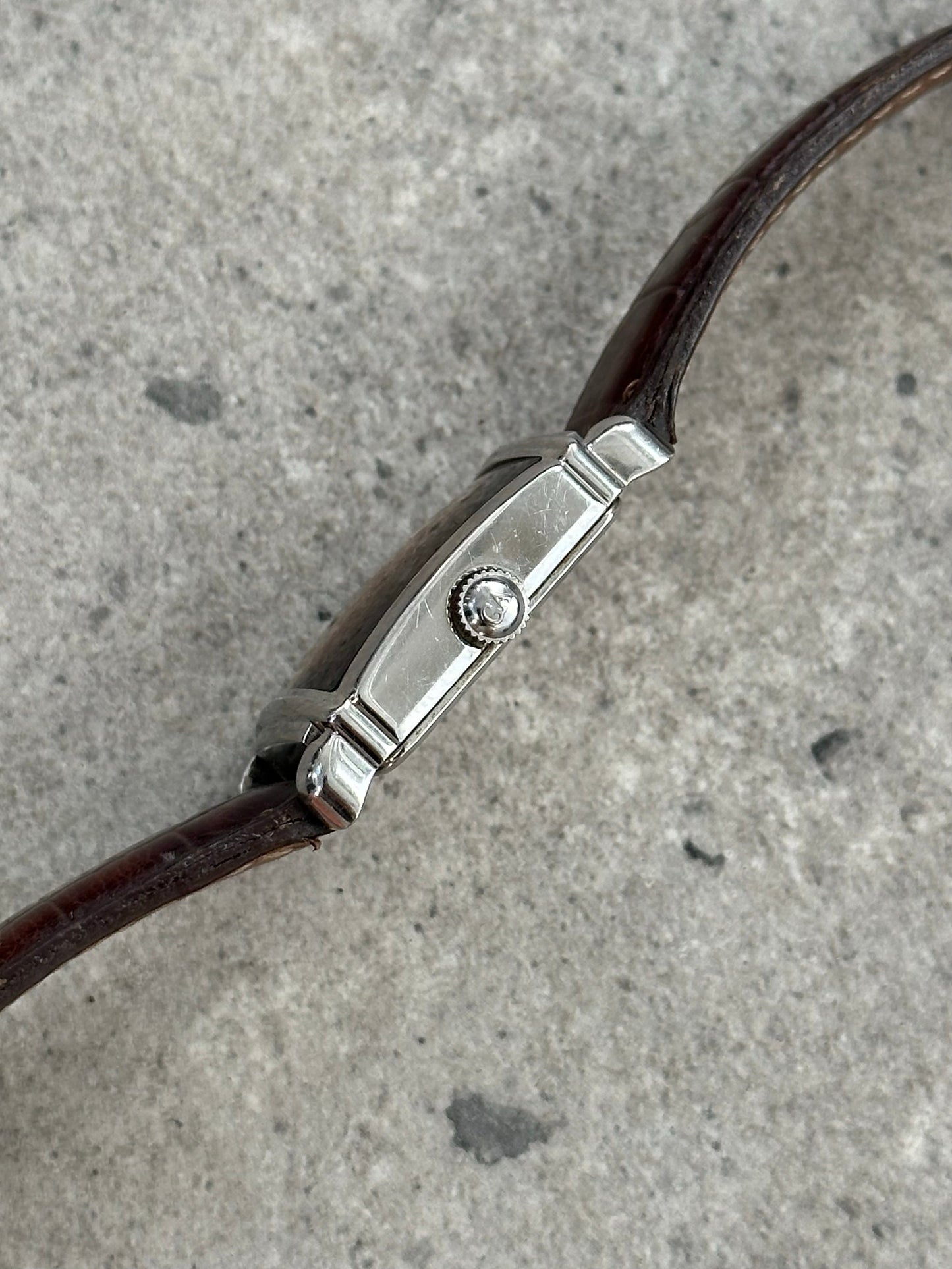 Emporio Armani 2000s Leather Logo Watch
