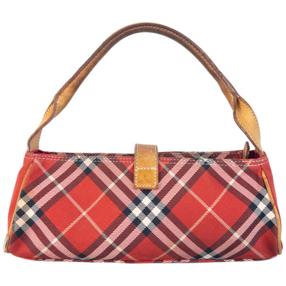 Vintage 2000s Burberry Blue Label Nova Check Baguette Shoulder Bag | O/S, Multicoloured