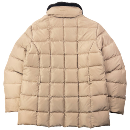 Vintage 2000s Burberry Nova Check Lined Quilted Puffer Jacket Womens Size L | Large, Beige