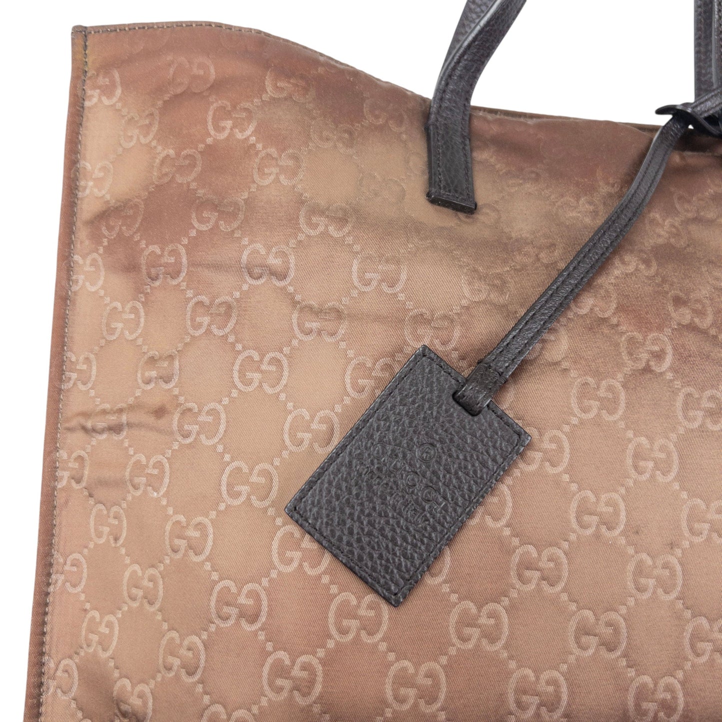 Vintage Gucci Embossed Monogram Shoulder Bag