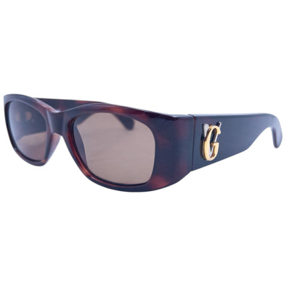 Vintage 90s Gianni Versace Tortoise Shell Sunglasses | O/S, Brown